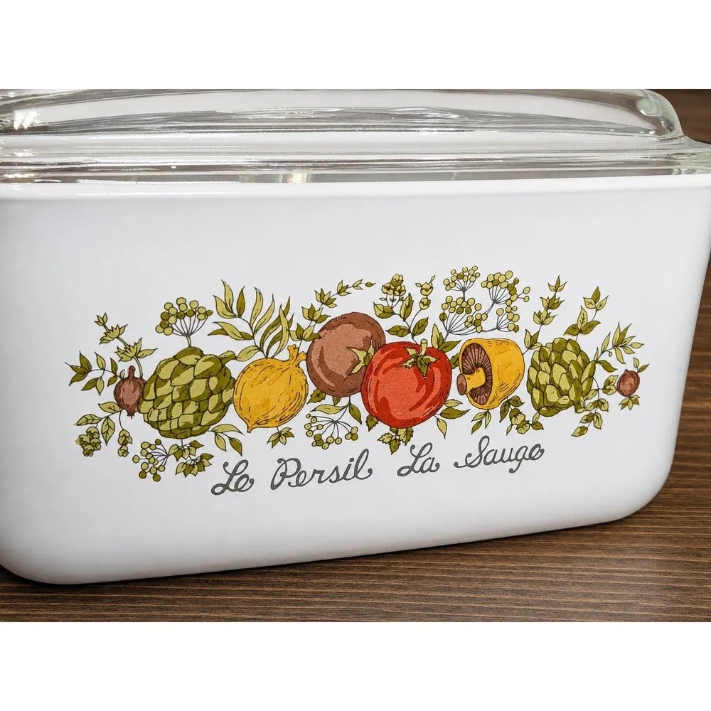 Corning Ware Spice of Life 1.5 Qt Casserole with Pyrex Lid